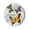 Glitzhome® 9.75" Butterflies & Dragonflies Patterned Cement Stepping Stones Set